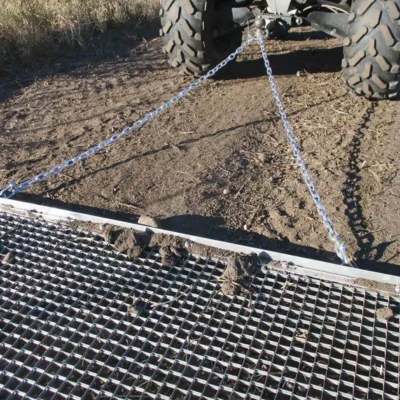 4ftx 4ft Drag Mat Heavy Duty Steel Mesh Field Farm Leveling for ATV UTV