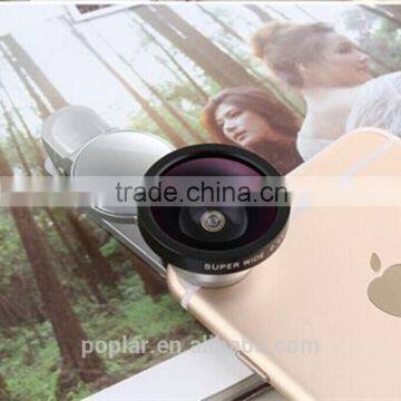 Wholesale clip-on mobile phone camera super wide lens