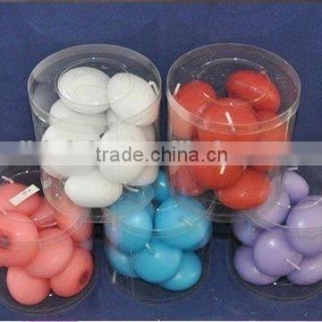 Multi-Colored Color and Paraffin Wax Material floating candle