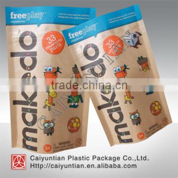 Custom printed Kraft paper bag/toy kraft paper package bag