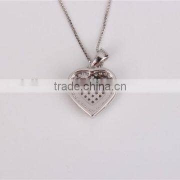 American Popular 925 Silver Smooth Heart Pendant Necklace photo-5