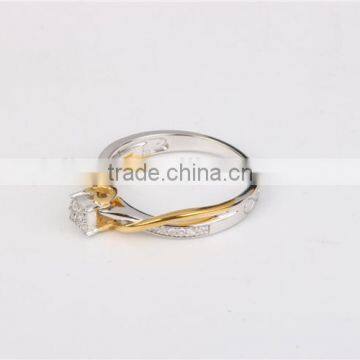 Latest Plated Gold Rings Design for Woman Fashion Wedding Ring With Cubic Zirconia or Diamond Ring photo-5