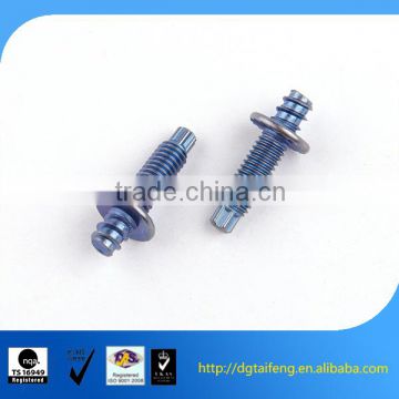 zinc plated double end machine and self tapping screw