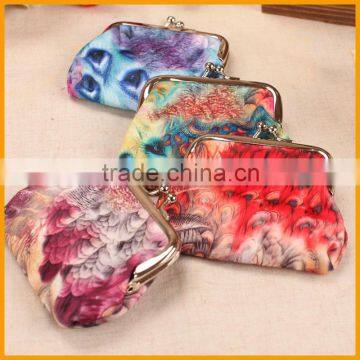 Fancy Custom Printed Snap Closure Coin Purse