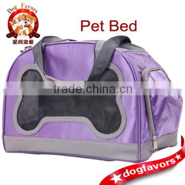 Good Ventilation Dog Carrier with Small Bone Shape Mesh Fabric, Pet Bag