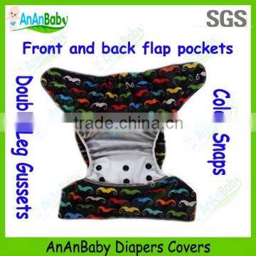 Double Leg gussts Reusable AI2 Cloth Diapers Animal Printed Cloth Diapers Covers