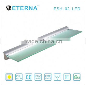 led flat panel lighting for glass shelf light