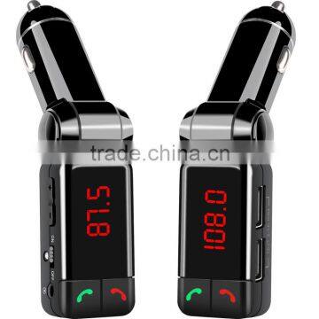 Free sample BC06B Bluetooth FM Transmitter Dual USB Car Charger bluetooth handsfree car kit