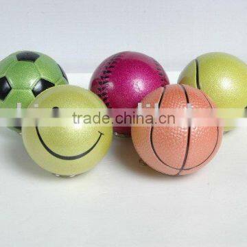 Metallic color toy sport balls