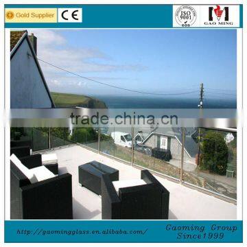 frame glass handrail for swimming pool