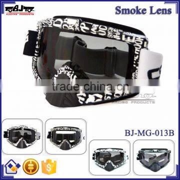 BJ-MG-013B Manufacturer Adult Smoking Letter Frame racing motorcycle custom motocross goggles