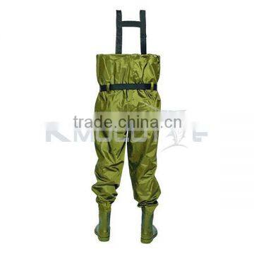CHN-81202 adjustable suit fishing waders tackles green fishing wader boots