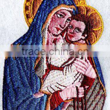 Our Lady of Mt Carmel /lady/mother embroidery patches for clothes