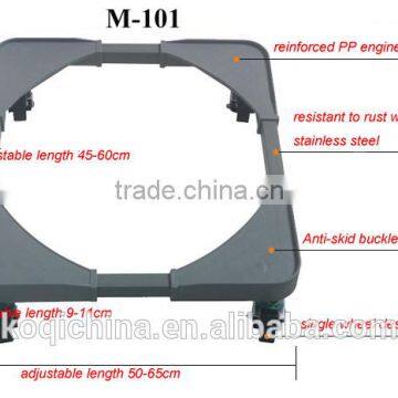 Stainless steel brackets for washing machine and refridgerator,extensable and movable