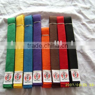 Taekwondo color belts