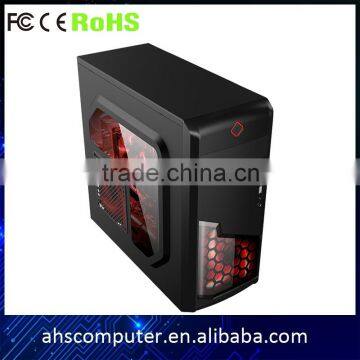 Strong steel high quality Full tower atx horizontal case gaming desktop ps case