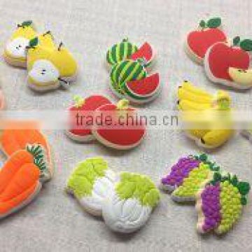 fruit seris of china custom 3d soft pvc rubber fridge magnets supplier