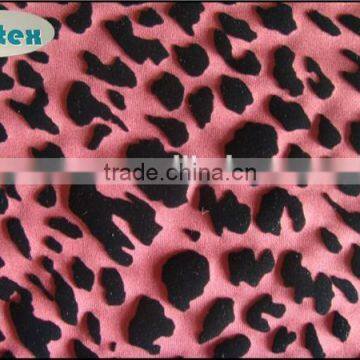 polyester spandex scuba flocking fabric