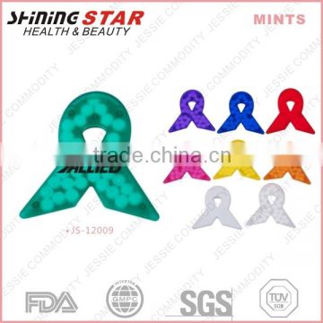 ribbon shape high quality mints for promotion