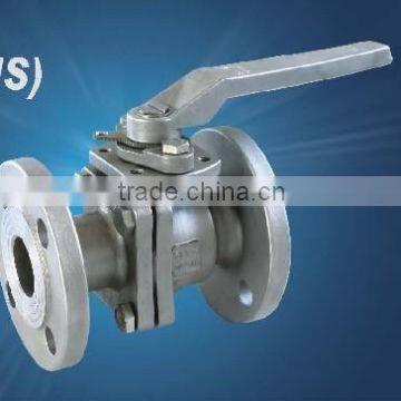 manual operation 2-pc stainless steel casting medium/low temperature flanged ball valve