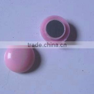 plastic magnetic button,plastic coated magnet,round magnetic button,whiteboard accessories,20mm XD-PJ201