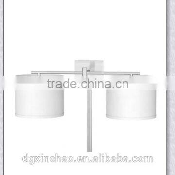 UL List Hotel Guest Room Double Wall Sconce/Light With Glass Shade And UL Lis