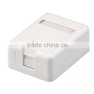 Single Port Surface Mount Box for RJ45 keystone jack