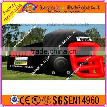 Customized inflatable football helmet tunnel for football events