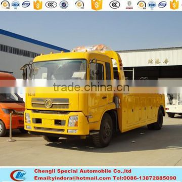 Cheap price dongfeng 10 ton recovery towing pickup trucks