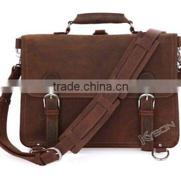 Luxury mens quality leather briefcase