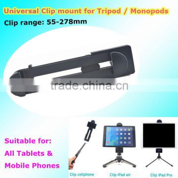 55-278mm extendable Universal Mobile Phone Tablet pc Tripod Cradle Clip mount for iPad Pro 2 3 4 air iPhone 6 Plus Samsung Tab