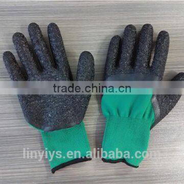 Workers Gloves Latex Coated Nylon Liner Safety Work Gloves