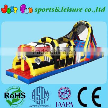 50ftL race car obstacle course inflatable