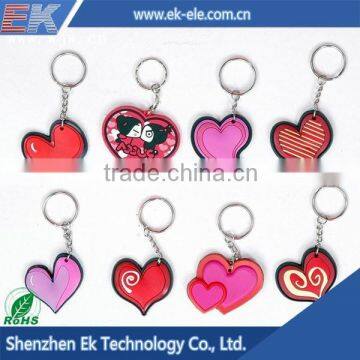 Wholesale Products Custom Lovely Heart Shape Metal Keychain photo-3