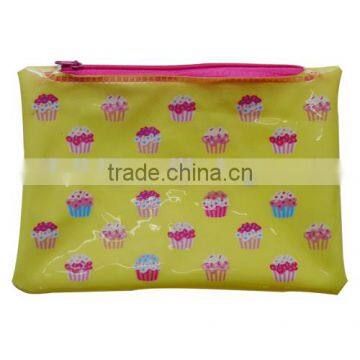 custom printed clear pvc zipper bag