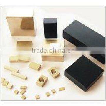 strong Neodymium rare earth magnet gold block