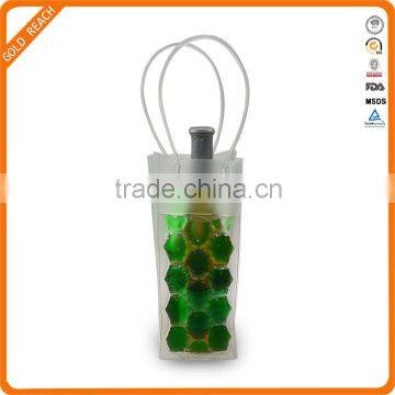 Personalized PVC Plastic Ice Bag Wine Cooler Bag Chiller Gift Bags