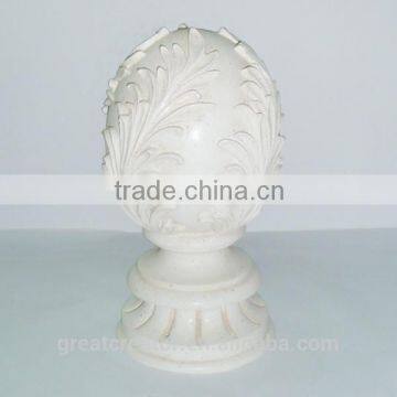 Decorative Victorial Gold Curtain Rod Finials Antique Drapery Hardware Supplies photo-3