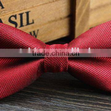 Bling Polyester Silk Bow Tie For Kids,Solid Color Wholesale Children Neckties