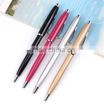 Best price stylus metal ball pen colorful ballpoint pen with logo print