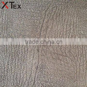 trade b2b, fashion design imitate bark bronzed and embossed laminated polyester latest sofa fabric