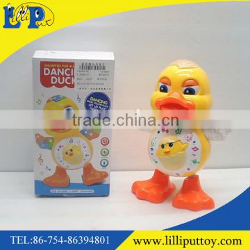 Battery option yellow dancing duck toy with color box