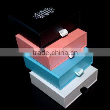 Fashion Customized Cardboard Matte Black Gift Jewelry Box photo-4