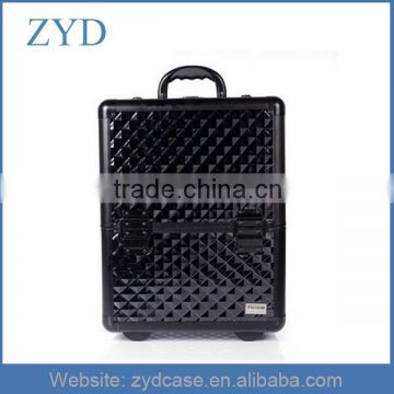 Displaying Rolling Aluminum Cosmetic Makeup Artists Hairdresser Trolley Case ZYD-HZ101508