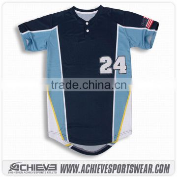 Wholesale custom cheap baseball jersey high quality short sleeves baseball jersey from china supplier