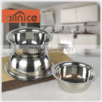 High quality 1.5mm multifunctiona stainless steel mixing bowl set for soup