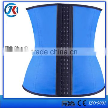 9 spiral steel bones latex waist trainer by made in china wholesale