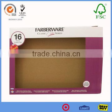 High Quality Made in China Custom Printed Corrugated Box Cardboard Window Display for Wholesale