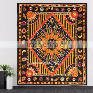 Celestial Sun Moon Mandala Hippie Wall hanging Tapestry