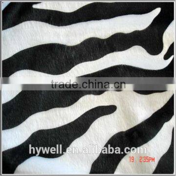 Zebra Printed Velboa Fabric Garment fabric                        
                                                Quality Choice